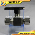 ss316 brass 2 way/3 way npt female ball valve